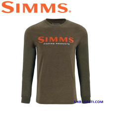 Реглан Simms Logo Shirt LS Loden Heather размер 2XL